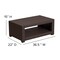 Flash Furniture 5 Piece Chocolate Brown Outdoor Faux Rattan Set DAD-SF-113RS-CBN-GG - alternate 2